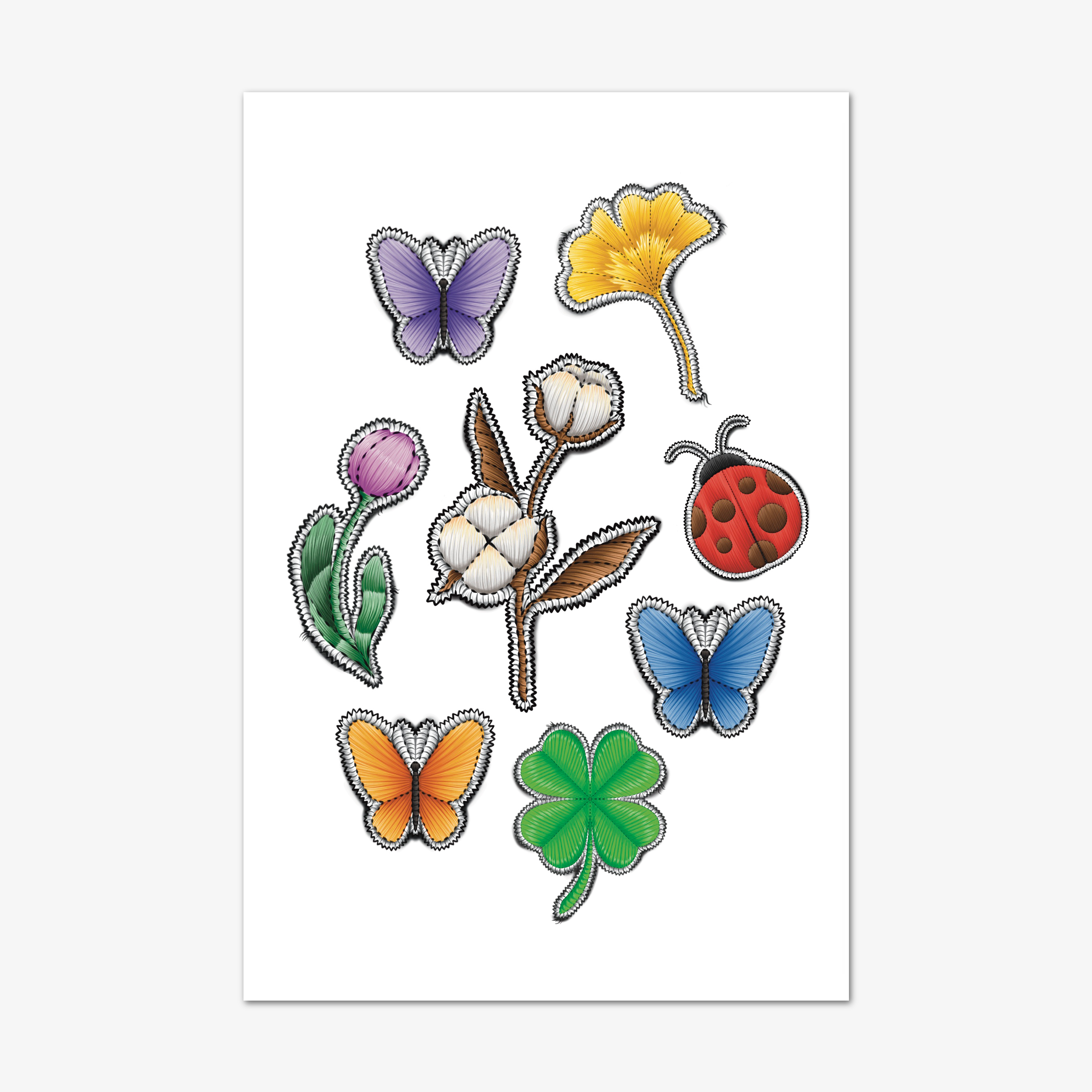 COTTON - Temporary Tattoo Sticker